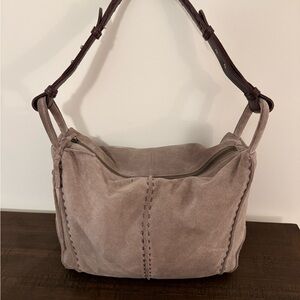 The Sak Los Feliz Hobo Bag in Mushroom Suede